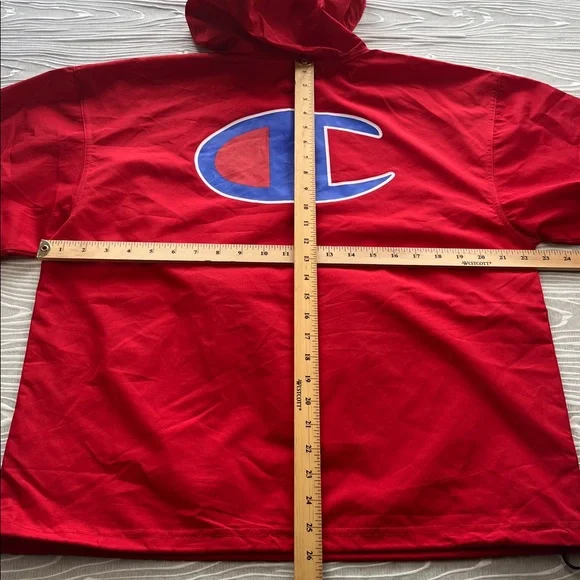 Champion 1/4-Zip Windbreaker Men’s Size Medium Pre Owned - Picture 10 of 14